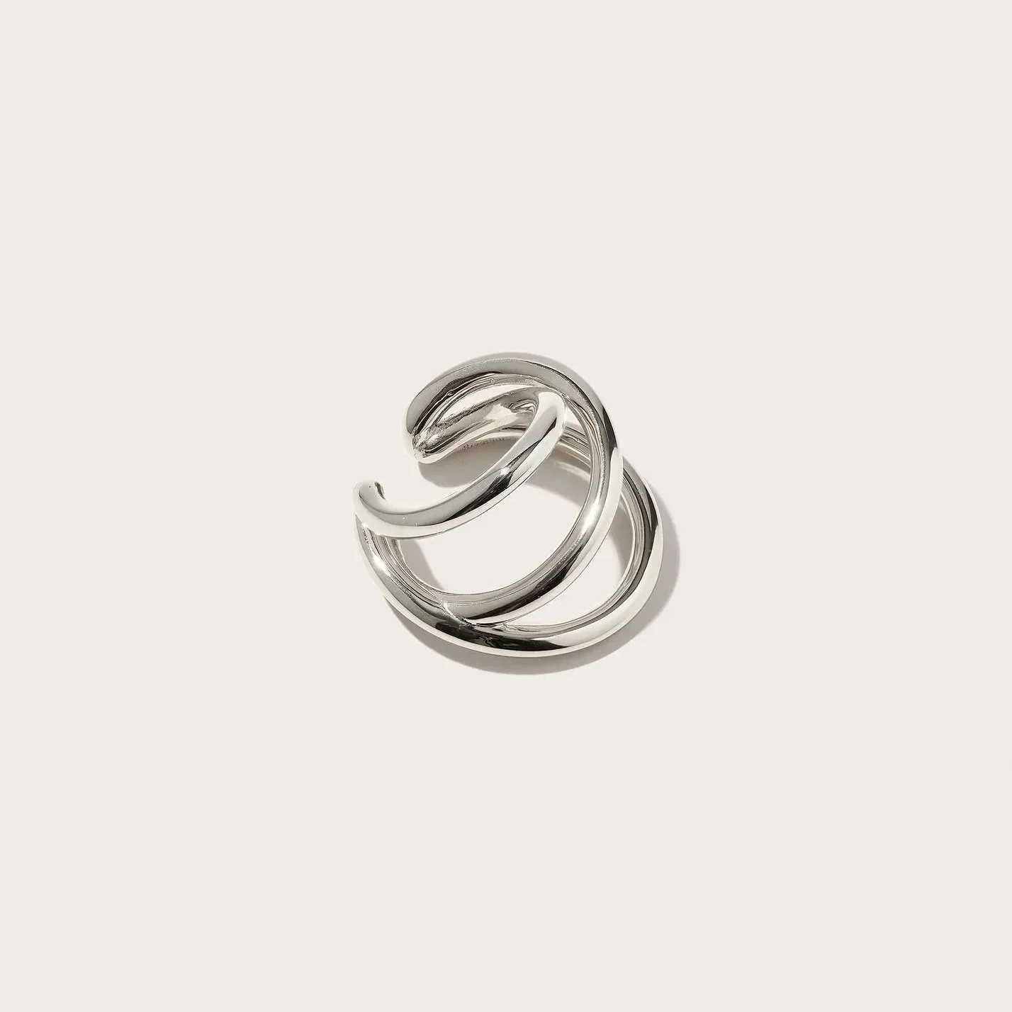 Spiralis Ear Cuff in Silver