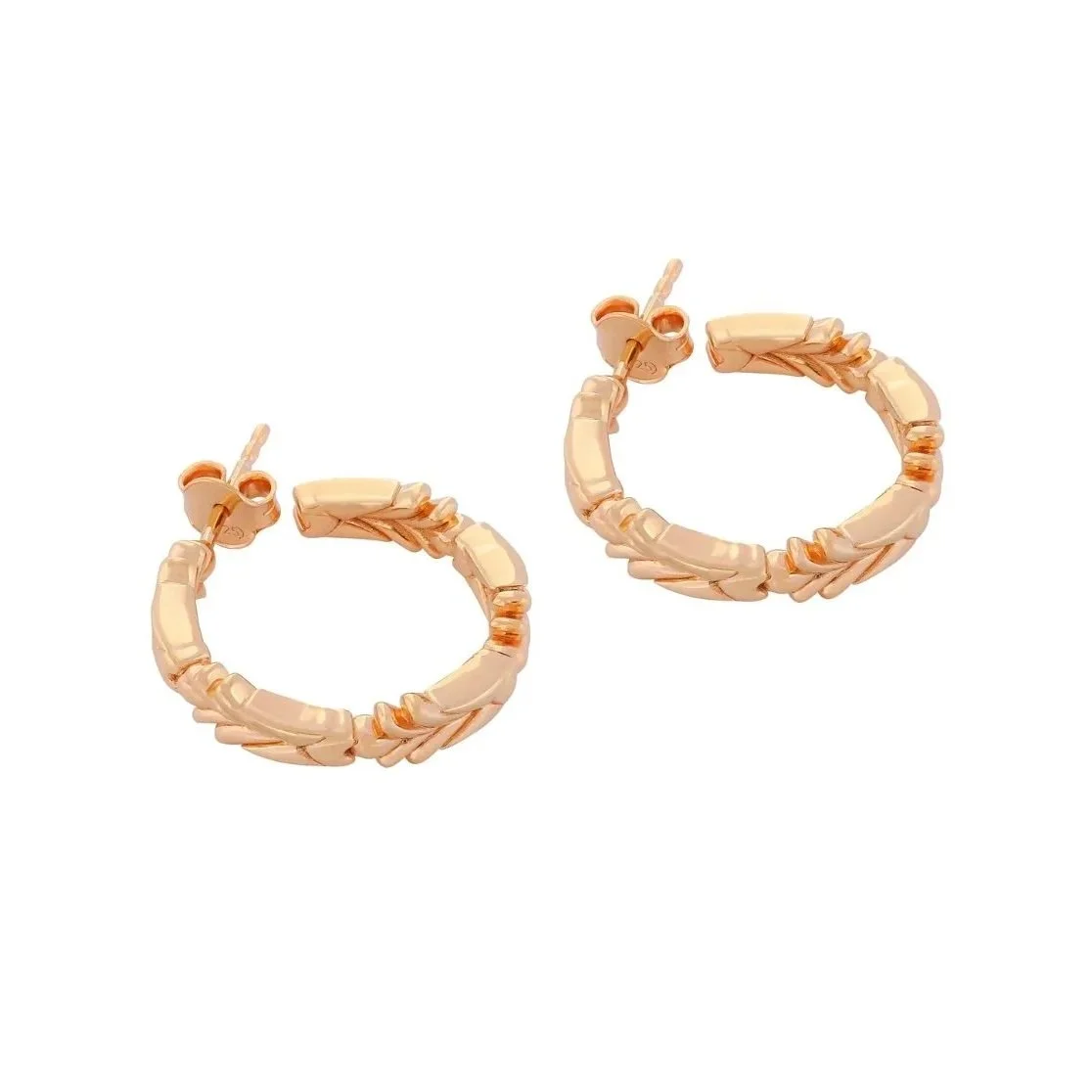Firework Gold Hoop Earrings