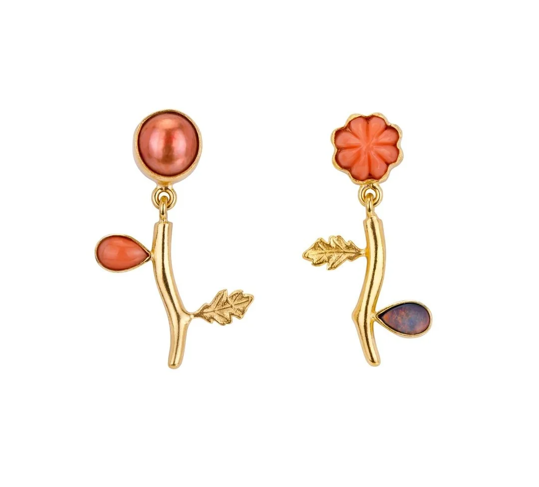 Nature's Blossom Flower Drop Earrings
