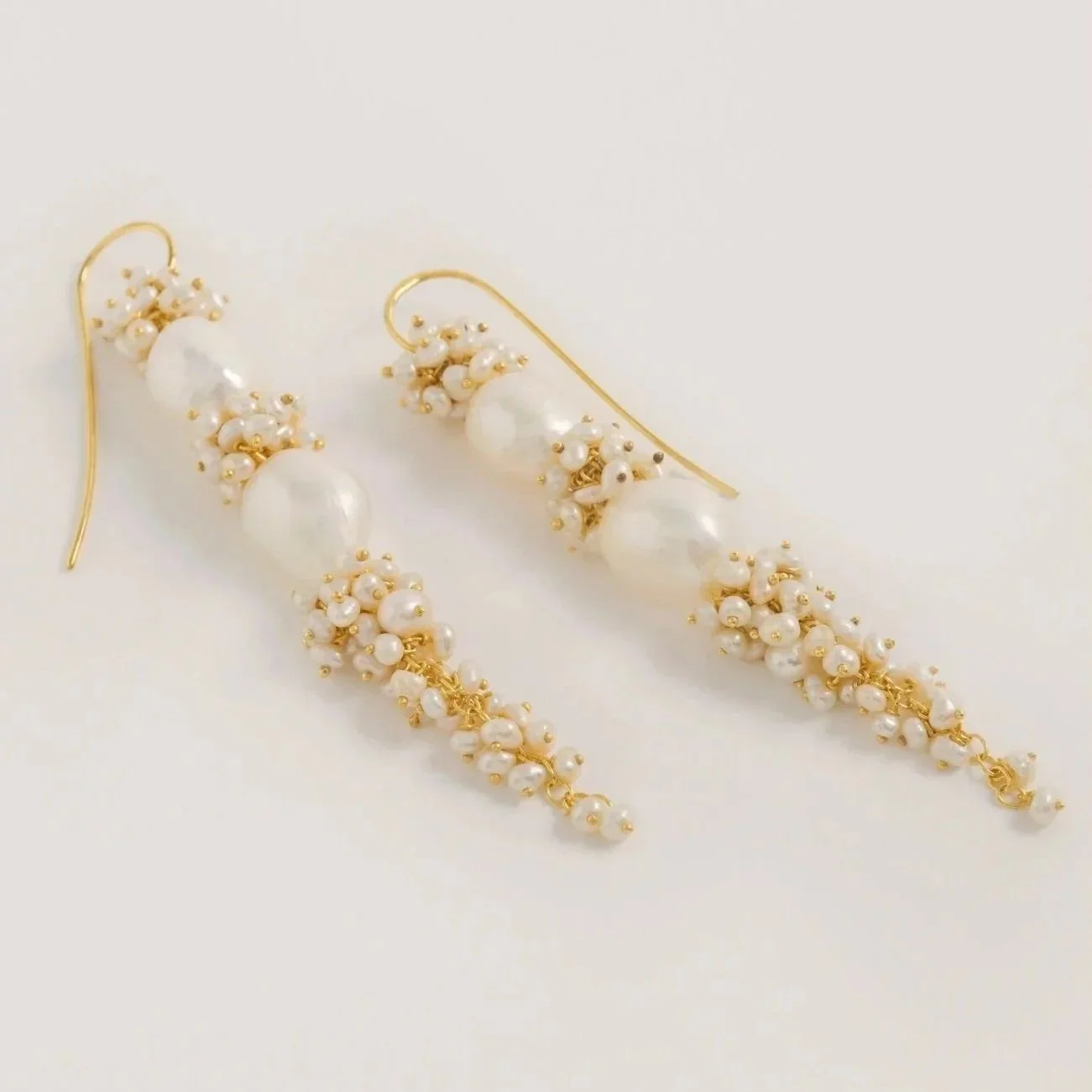 Baroque Pearl Long Drops