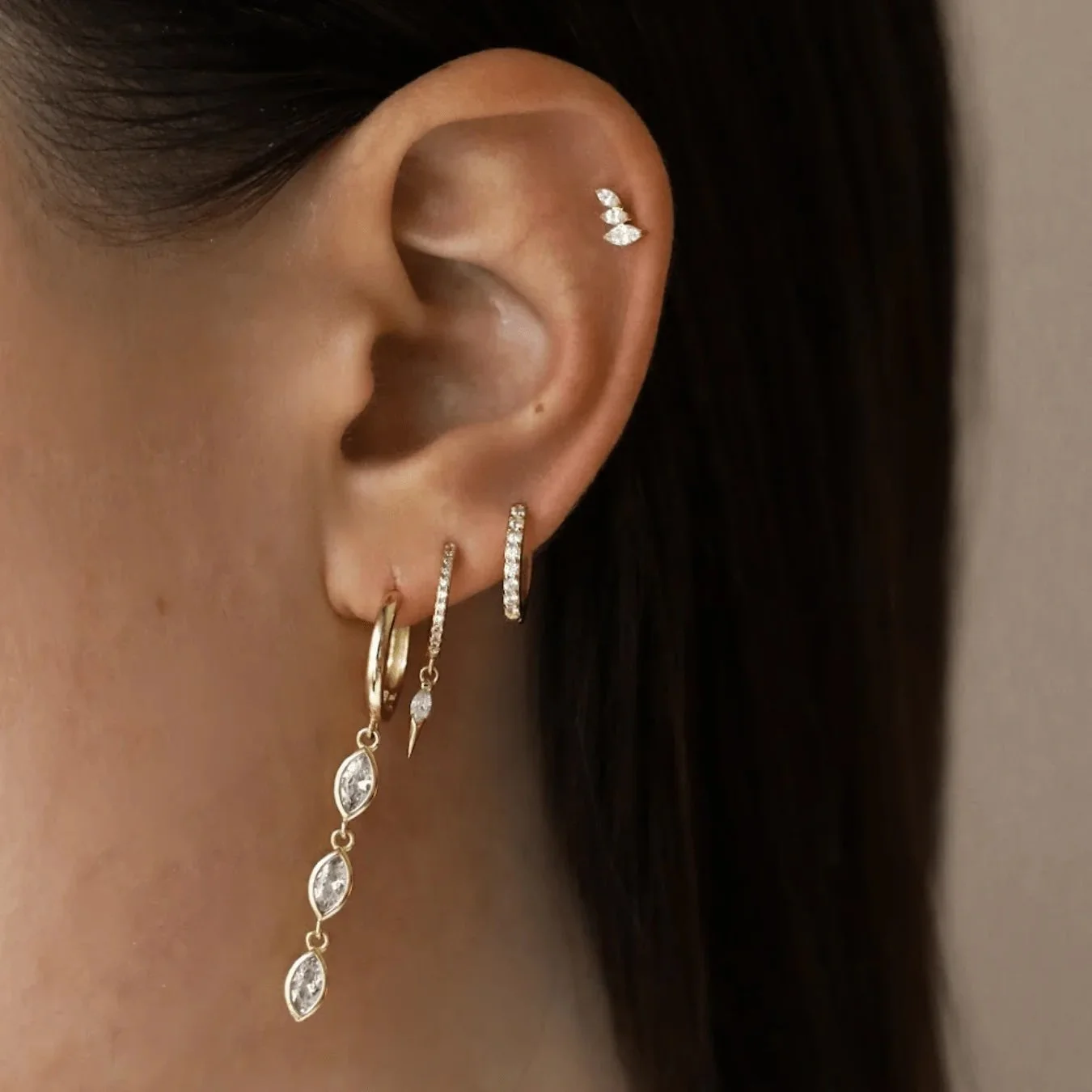 Winged Crystal Flatback Stud Gold2.jpeg