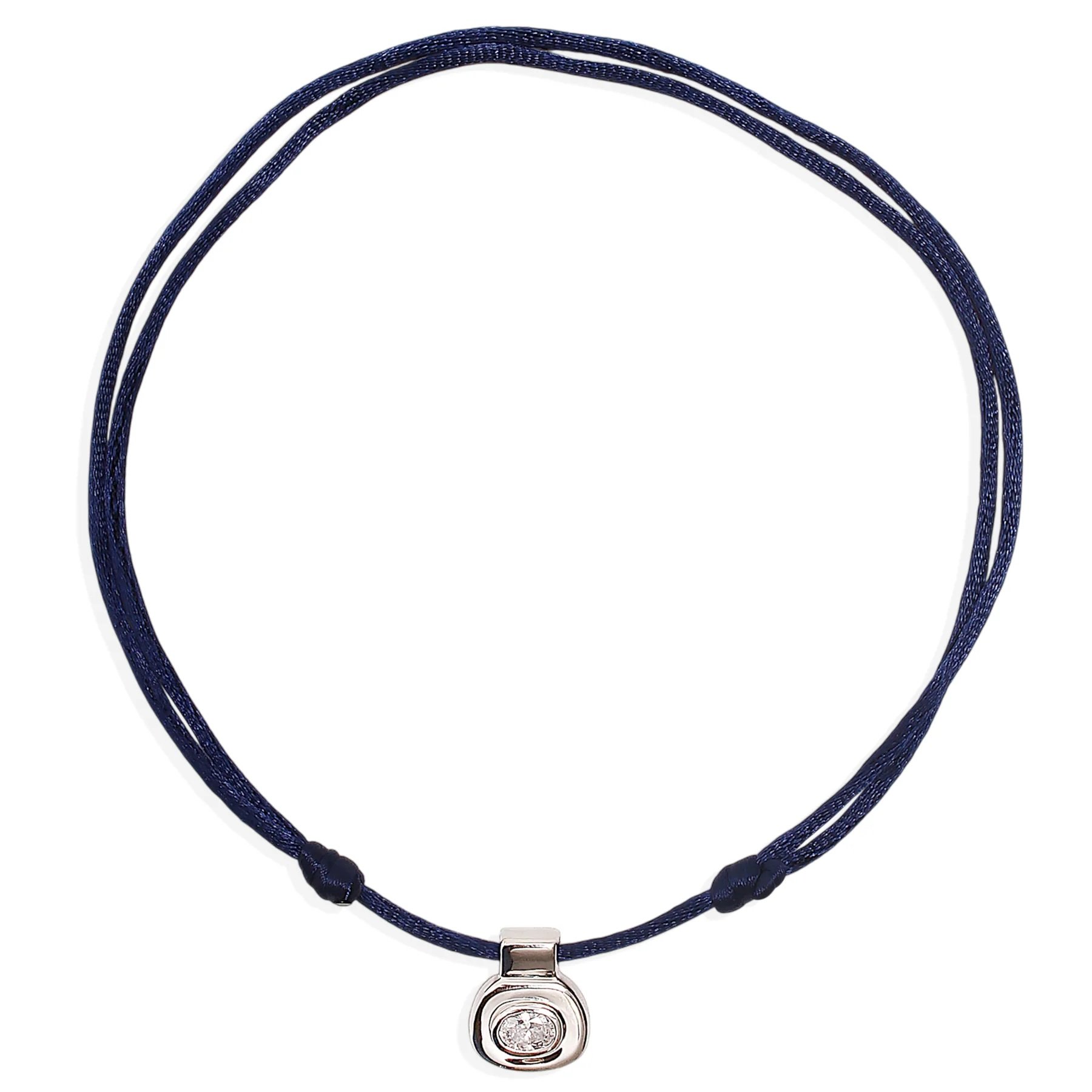 Sabine Necklace navy and silver