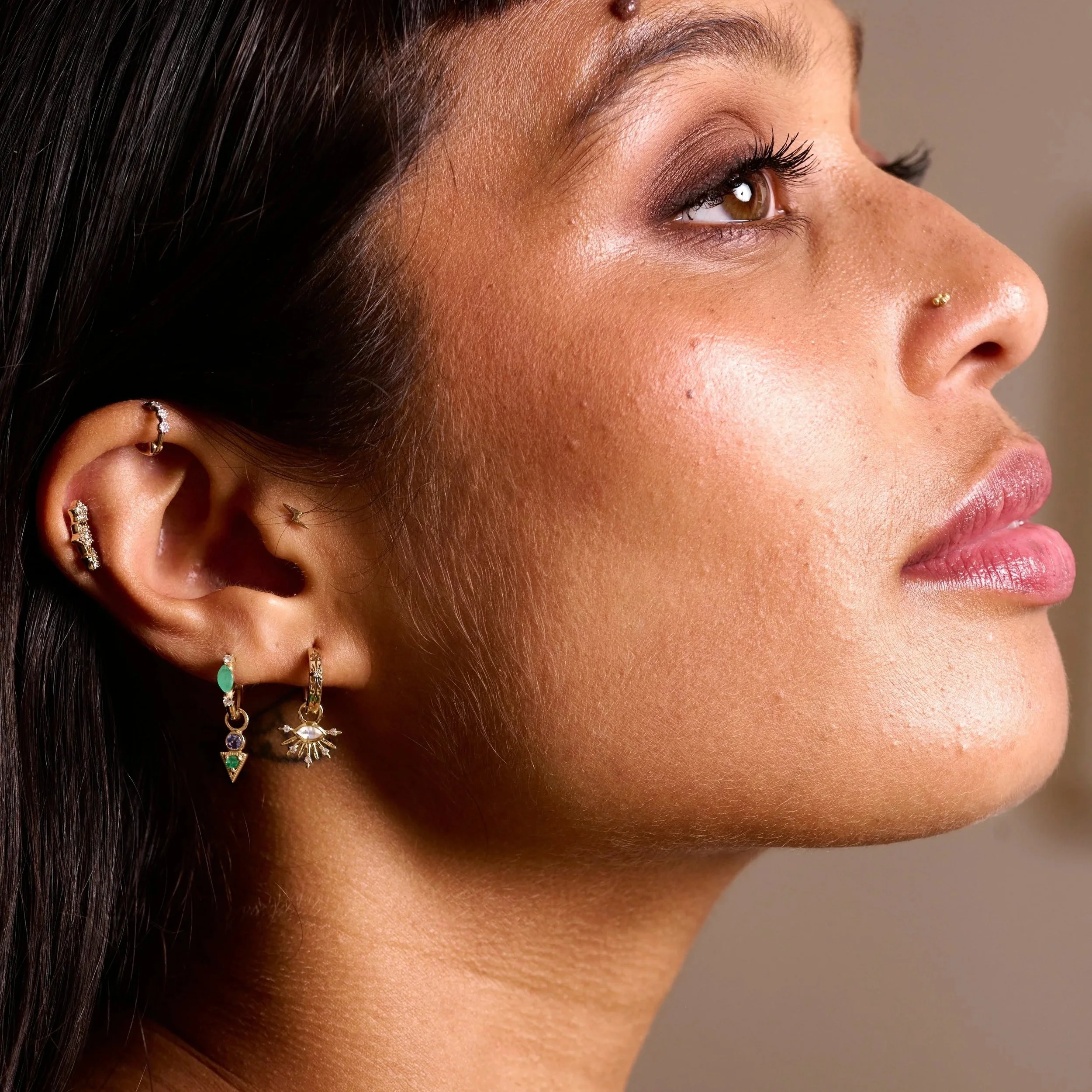 Emerald & Diamond Marquise Huggie Earring2.jpeg