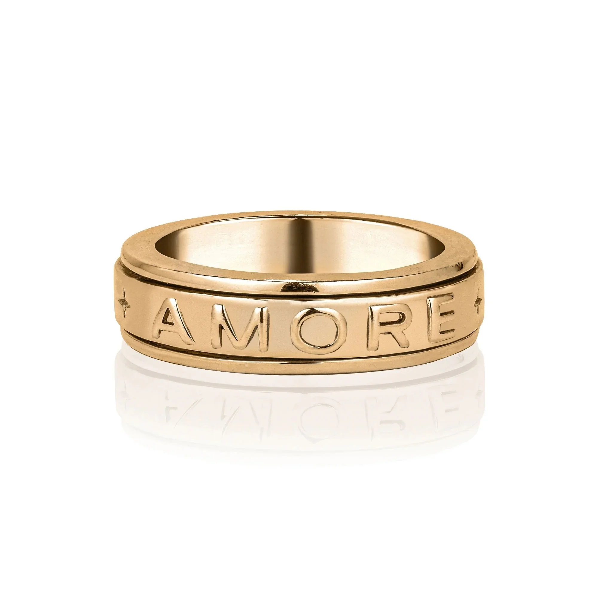 Amore Spinning Ring Gold