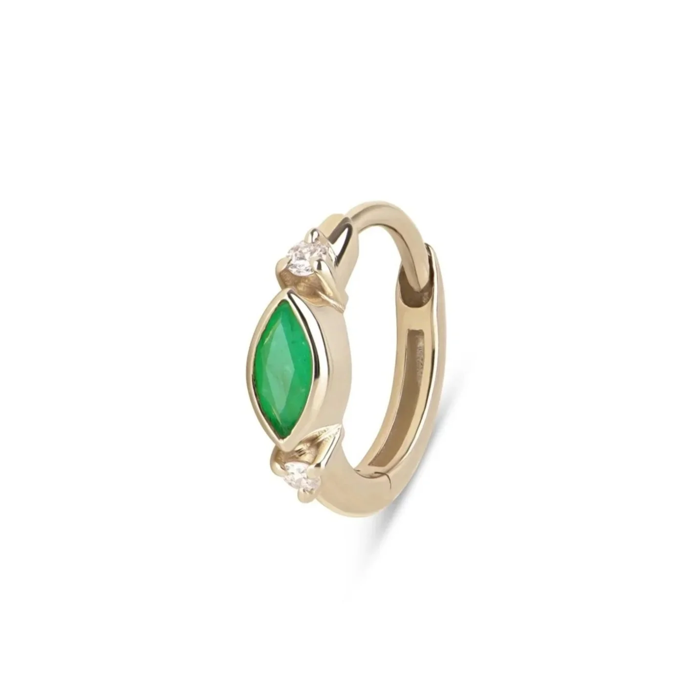 Emerald+%26+Diamond+Marquise+Huggie+Earring3.jpg