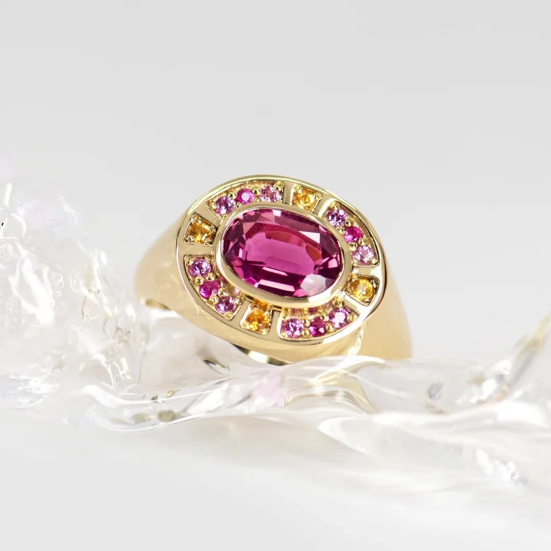 Sunray Sapphire Halo Signet Ring.jpeg