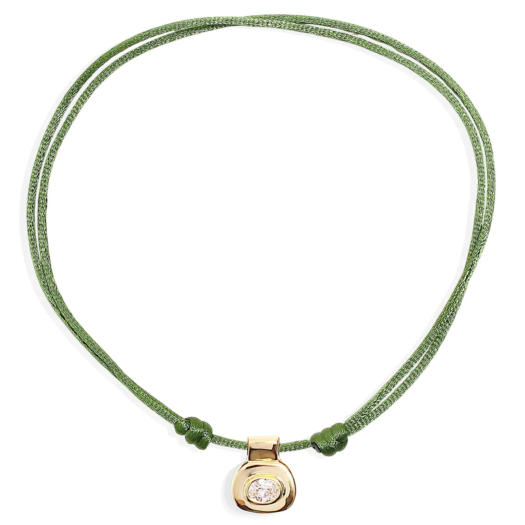 Sabine Necklace green and gold