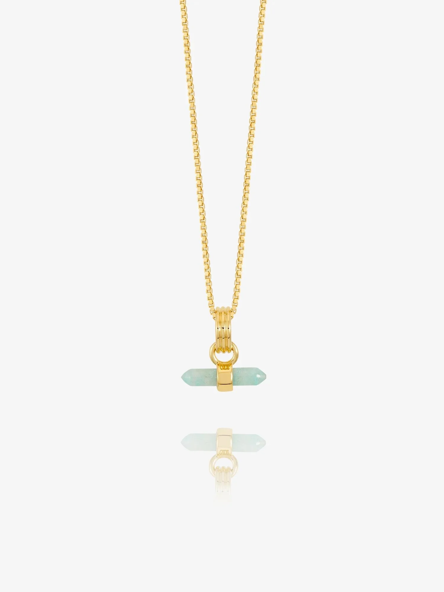 Amazonite Elegance T-Bar Necklace