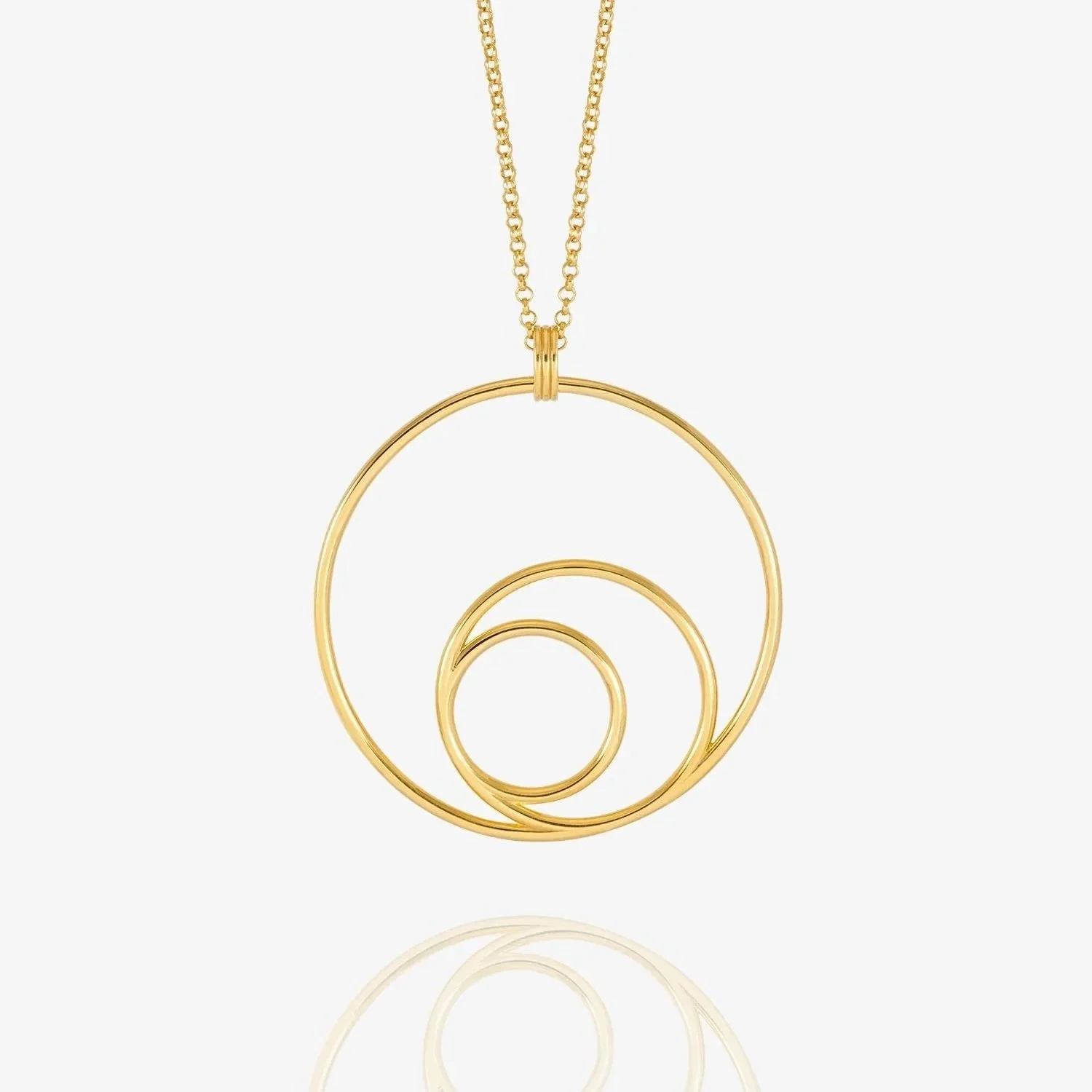 Statement Swirl Pendant Necklace