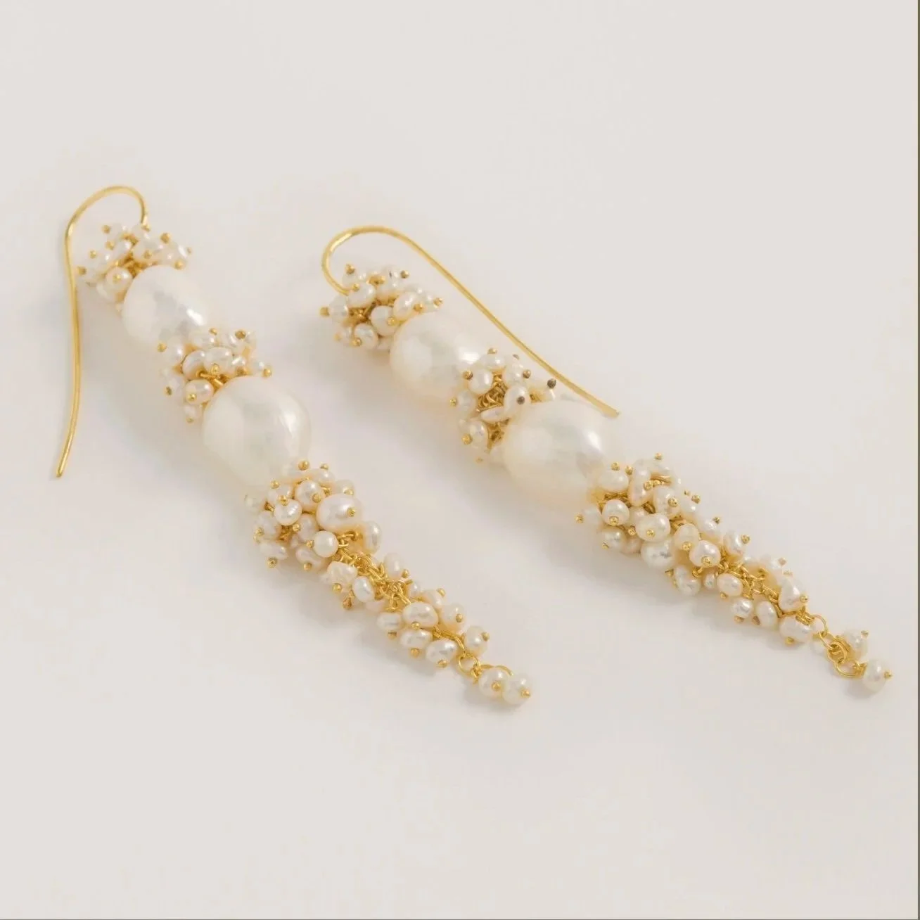Baroque Pearl Long Drops