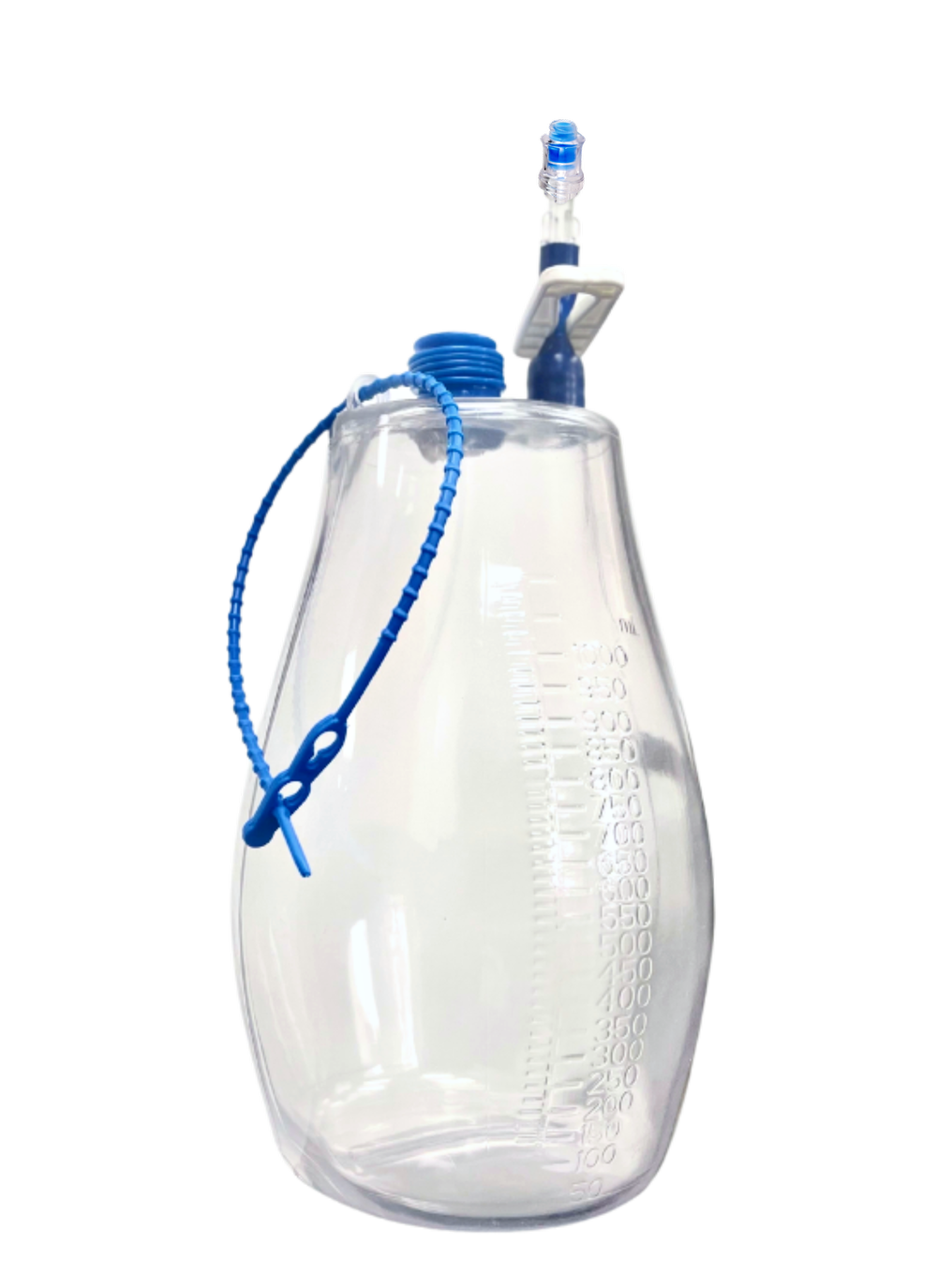 Safety-Vac™ 1000mL Plastic Evacuated Drainage Bottles