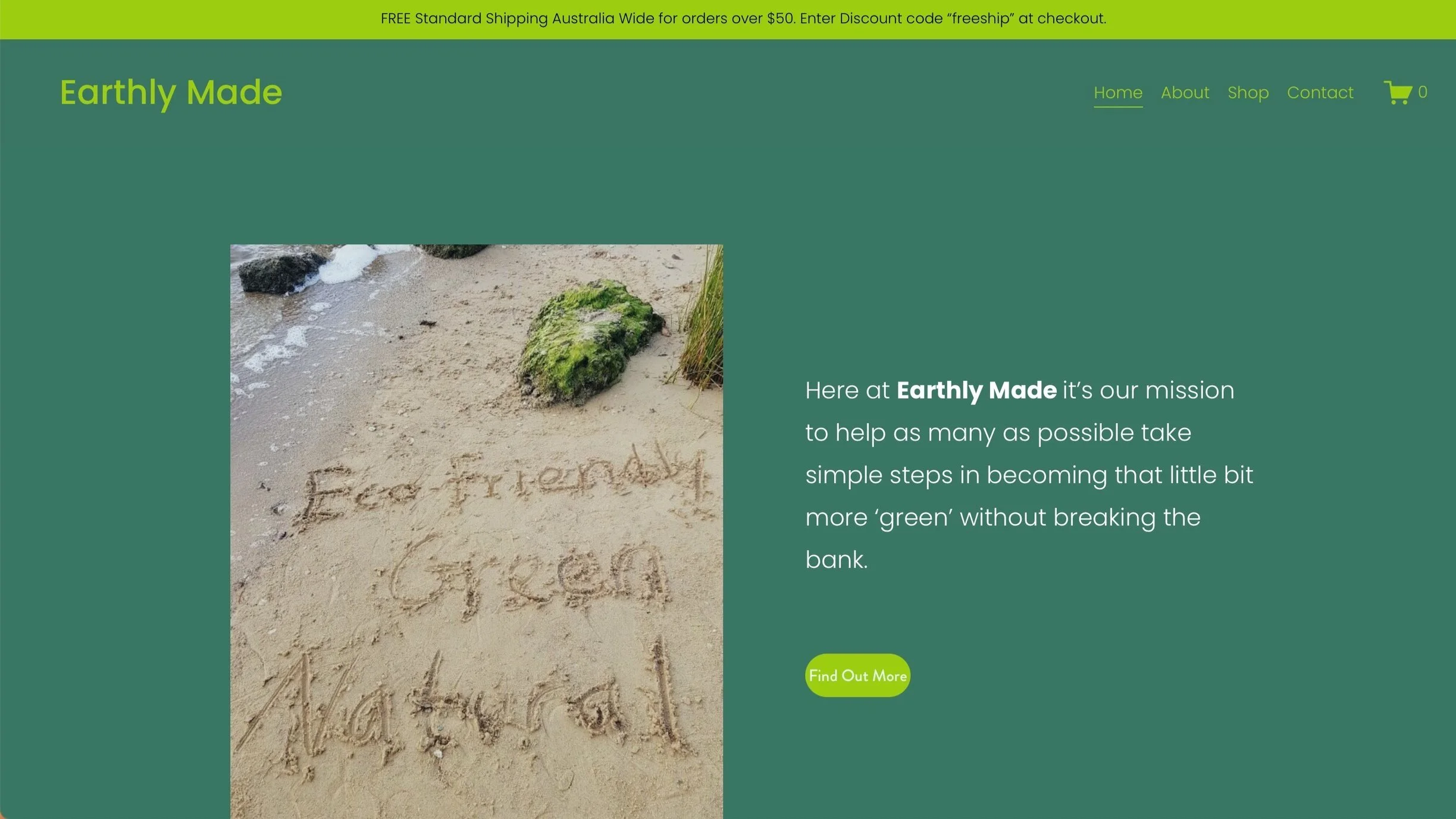 Earthly Made - eCommerence Web Design - Plastic Free Shop - www.earthlymade.com.au