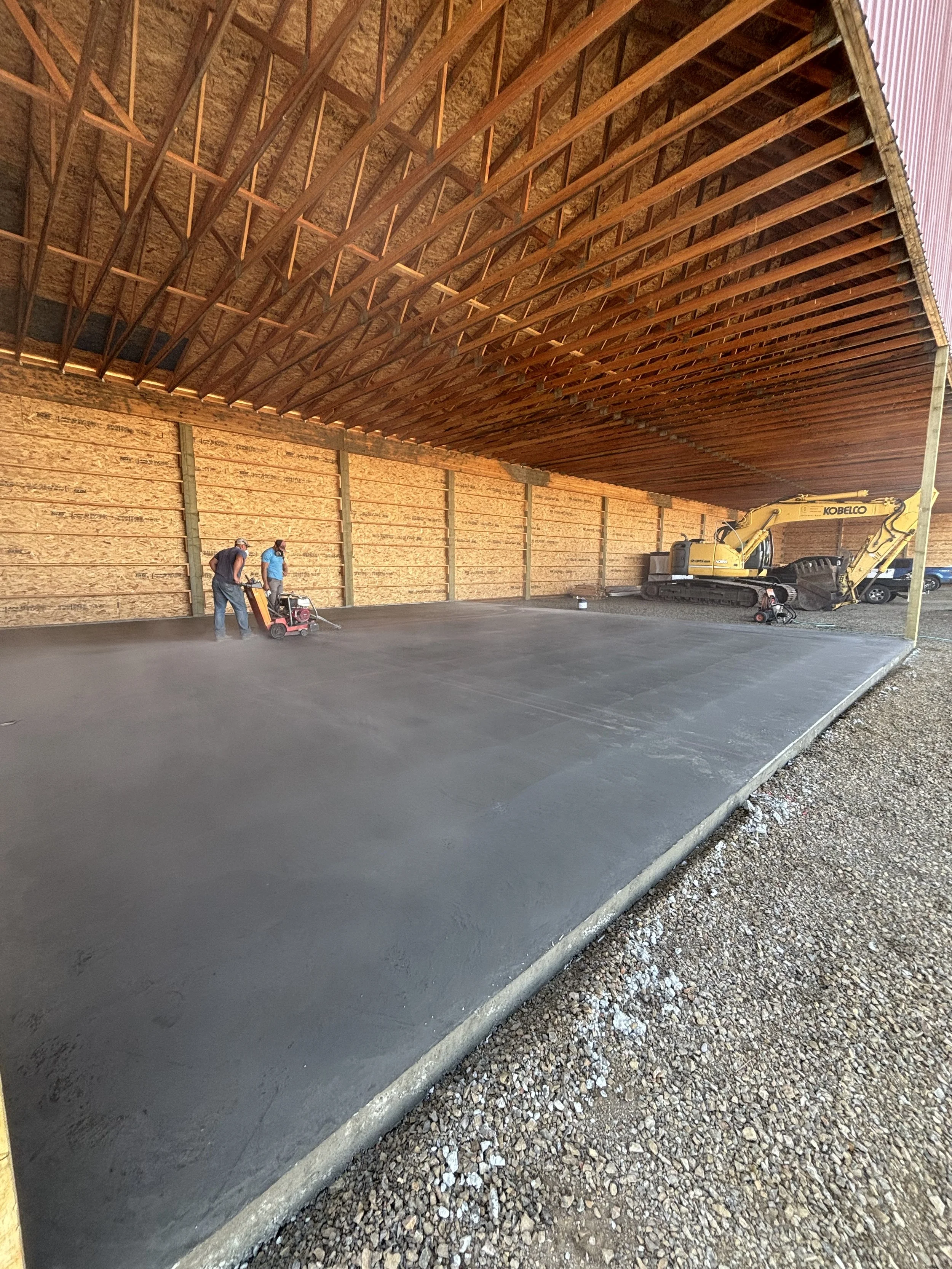 Concrete slab w/ smooth finish