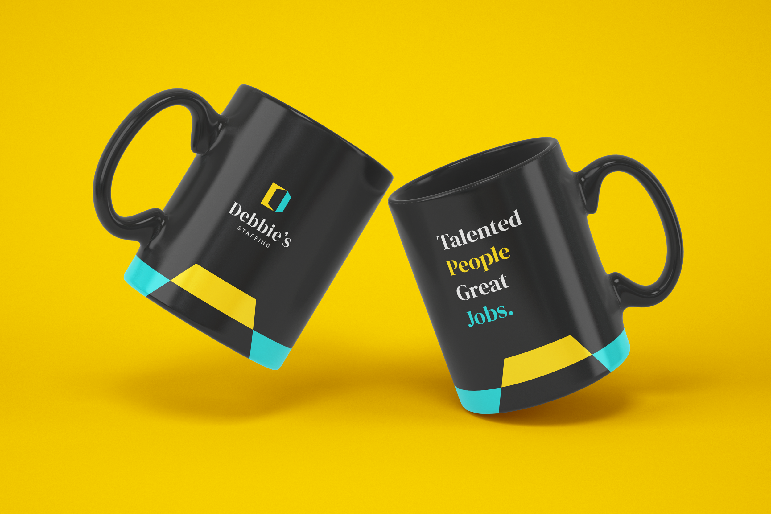 Debbie's Staffing office coffee mugs
