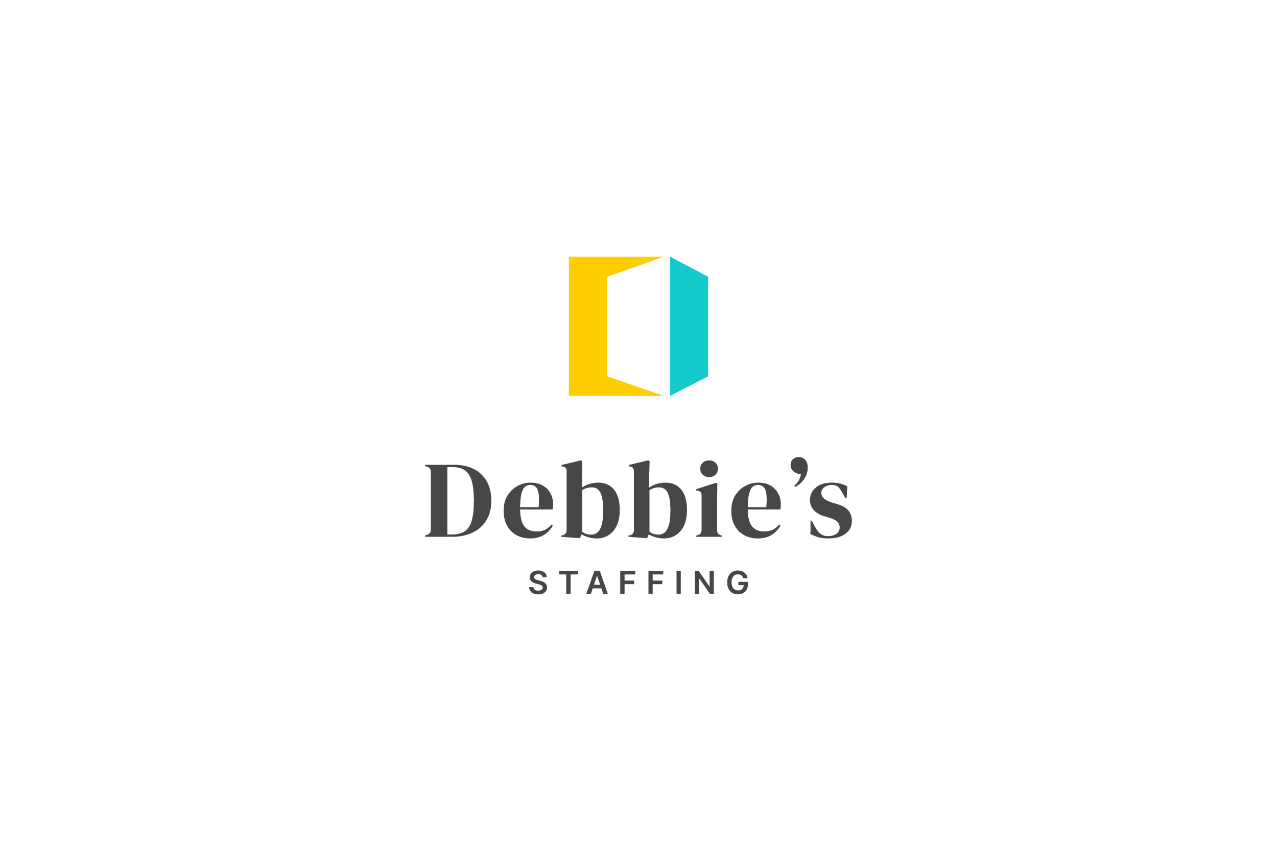 Debbie's Staffing secondary logo design