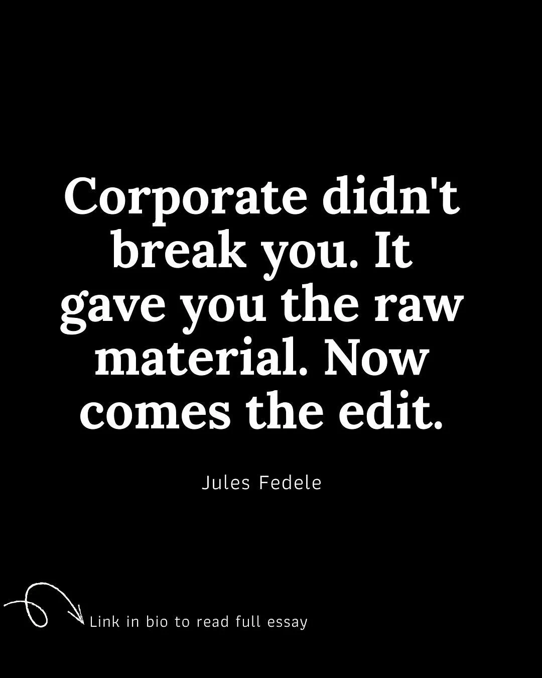 sometimes you gotta take a step back and say the thing out loud, even if it scares the shit out of you.

I do that and more in this week&rsquo;s Substack.

Comment &lsquo;newsletter&rsquo; to ready the full essay.