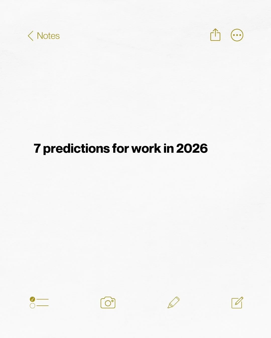 Not generally in the prediction game but these came flowing out of me and I had to share&hellip;

What are your work predictions?