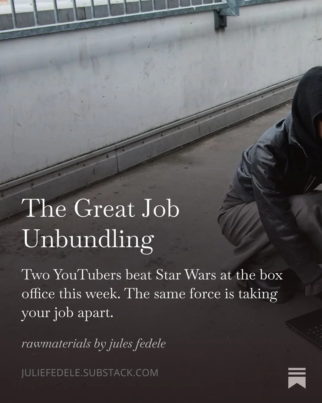 I&rsquo;m not generally a movie buff but what happened last week at the box office perfectly illustrates how the model of work is being unbundled from the traditional employer. And how if you recognise this now, you&rsquo;ll already be ahead of 99% o