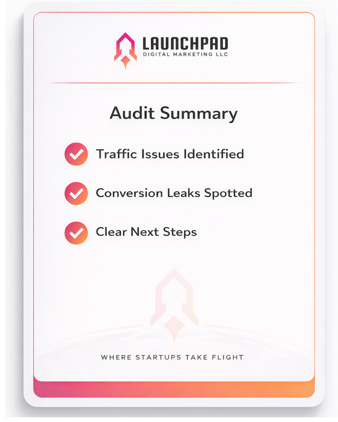example marketing audit summary