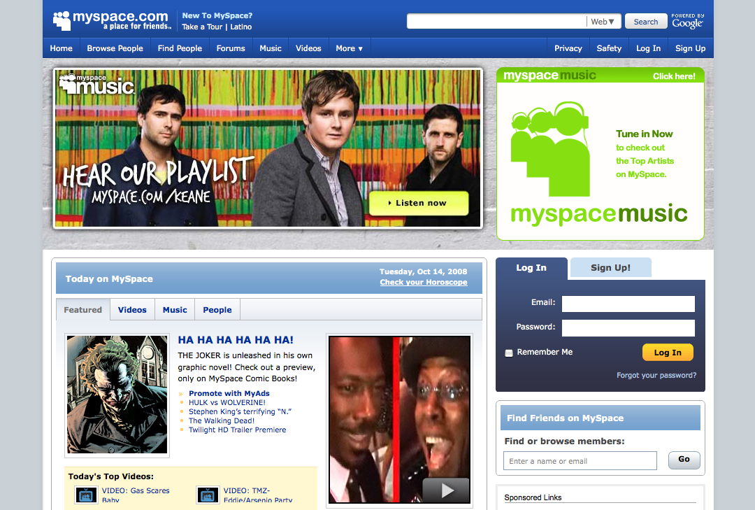 MySpace 2005