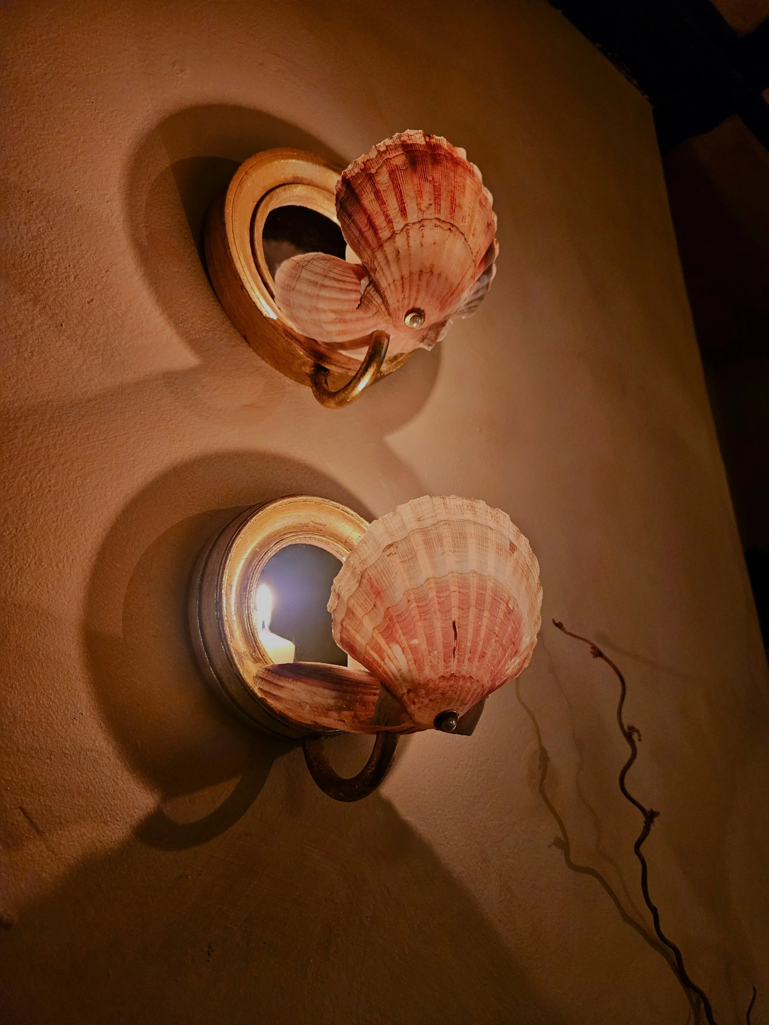 Venus candle wall sconces