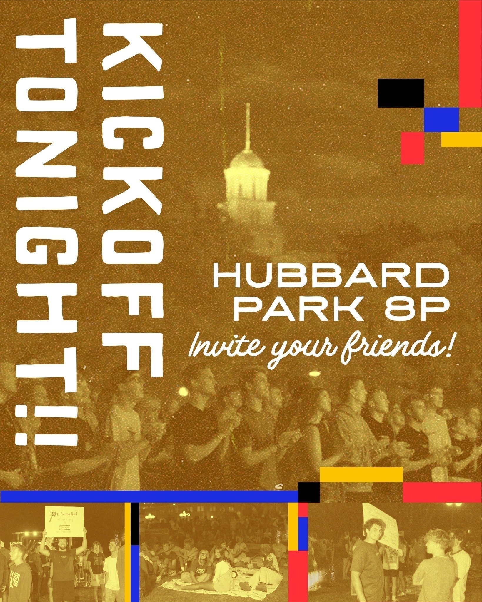Salt Company Kickoff is tonight!!!!! Bring all your friends &mdash; some say it's the best holiday of the year. Get ready to worship, hear God's word, and find community that loves Jesus See you guys there! Hubbard Park. 8p. #whatafriend #saltkickoff