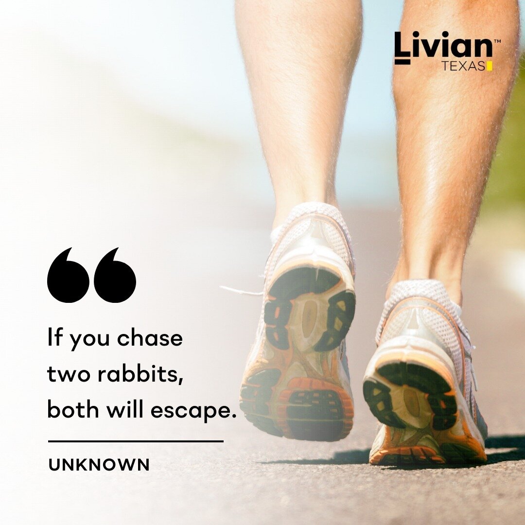 Focus your energy and pursue one goal at a time to maximize your chances of success. Stay determined, stay focused. What goal are you working toward this week? #MondayMindset #MondayMotivation #LoveHowYouLive #OneGoalAtATime #AchieveSuccess #LivianTe