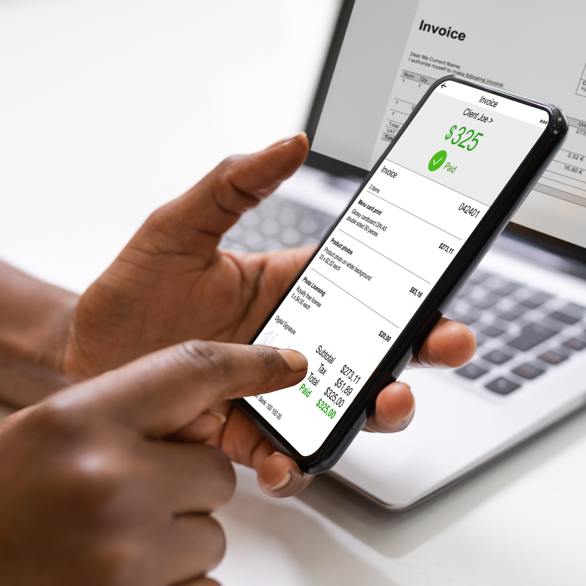 Person checking a credit score app on a phone: late payments are a top credit mistake