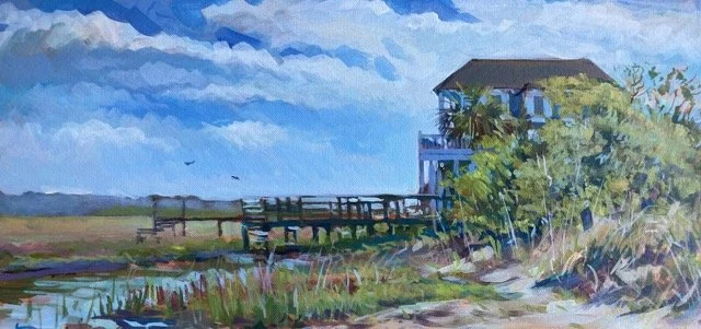 Near the Ocean 10 x 20 acrylic 