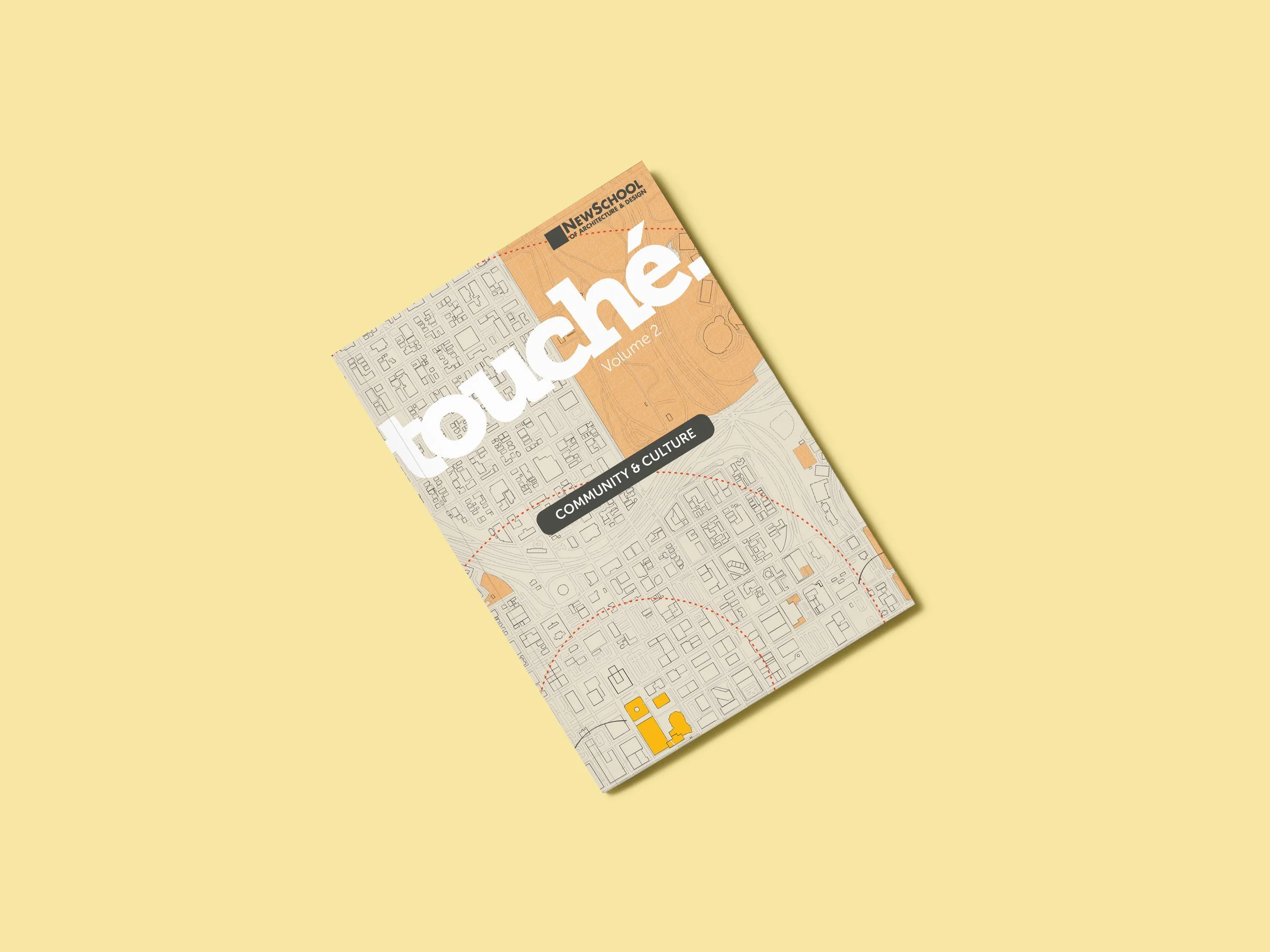 Cover of a community magazine titled "Your City" with a map design and the subtitle "Community & Culture" on a light yellow background.