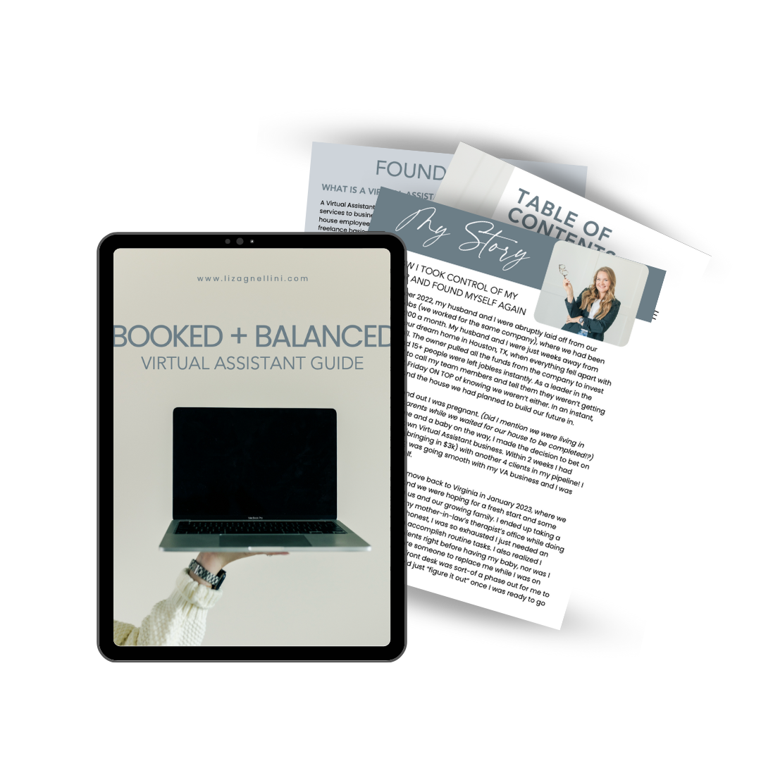 Booked & Balanced: Virtual Assistant Guide