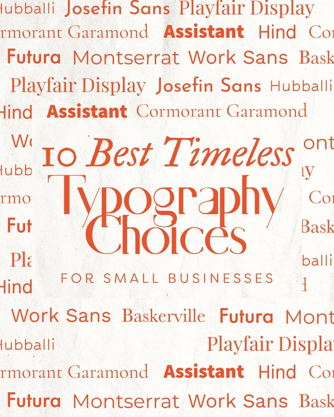 Sharing my go-to 10 best timeless typography options for small businesses ✨

Choosing fonts isn&rsquo;t about perfection; it&rsquo;s about harmony, energy, and usability. Typography is one of those subtle-but-transformative layers of your brand. It&r