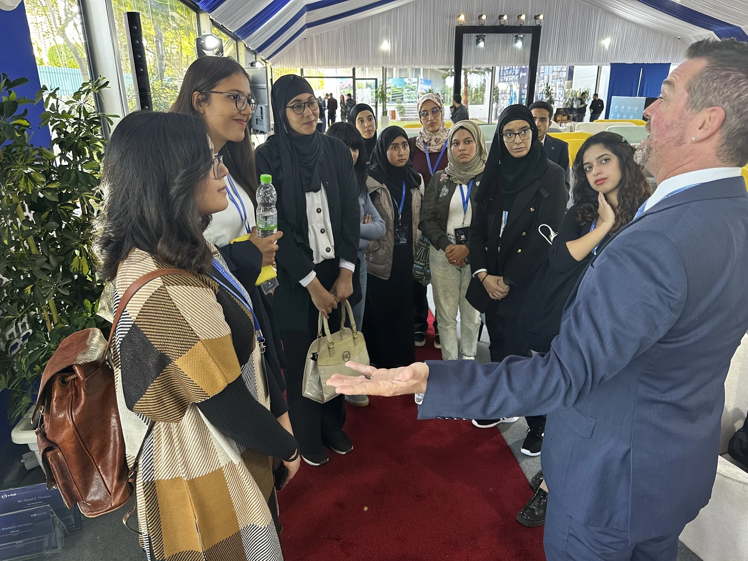 Brad Engaging with University students about VR and the Metaverse - Rabat, KM