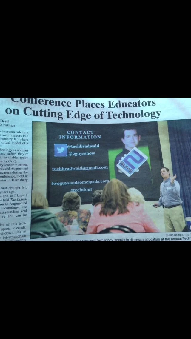 Newspaper article - Conference Places Educators on Cutting Edge of Technology