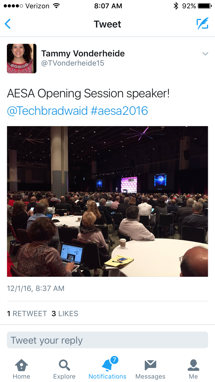 Tweet - AESA Savanah, Georgia