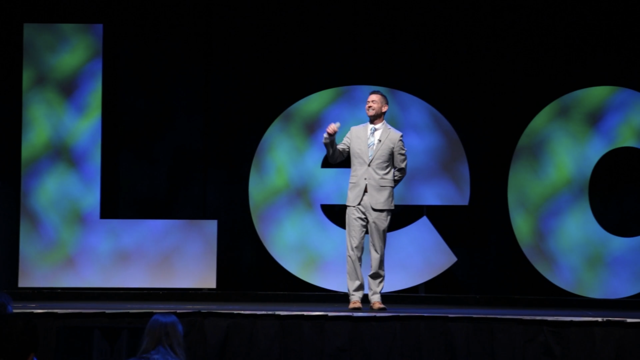 On Stage for Keynote at uLearn, NZ