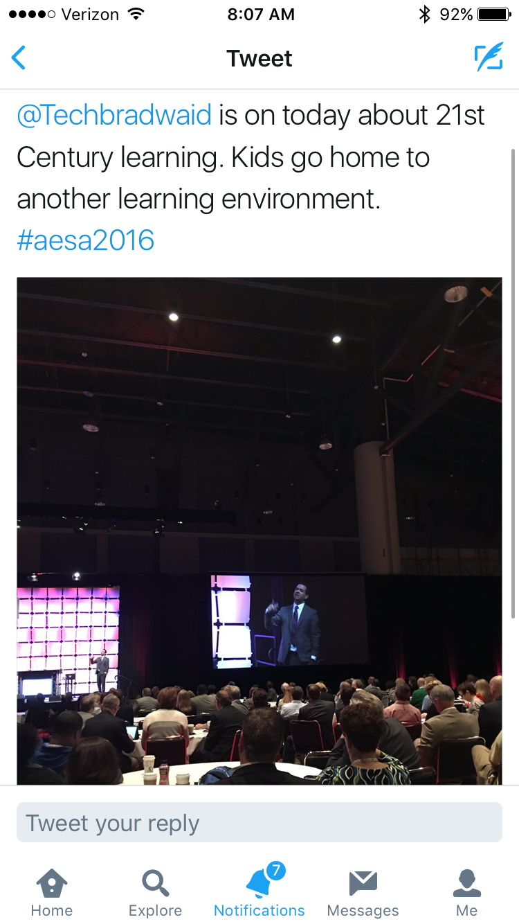 Tweet - AESA Savanah, Georgia