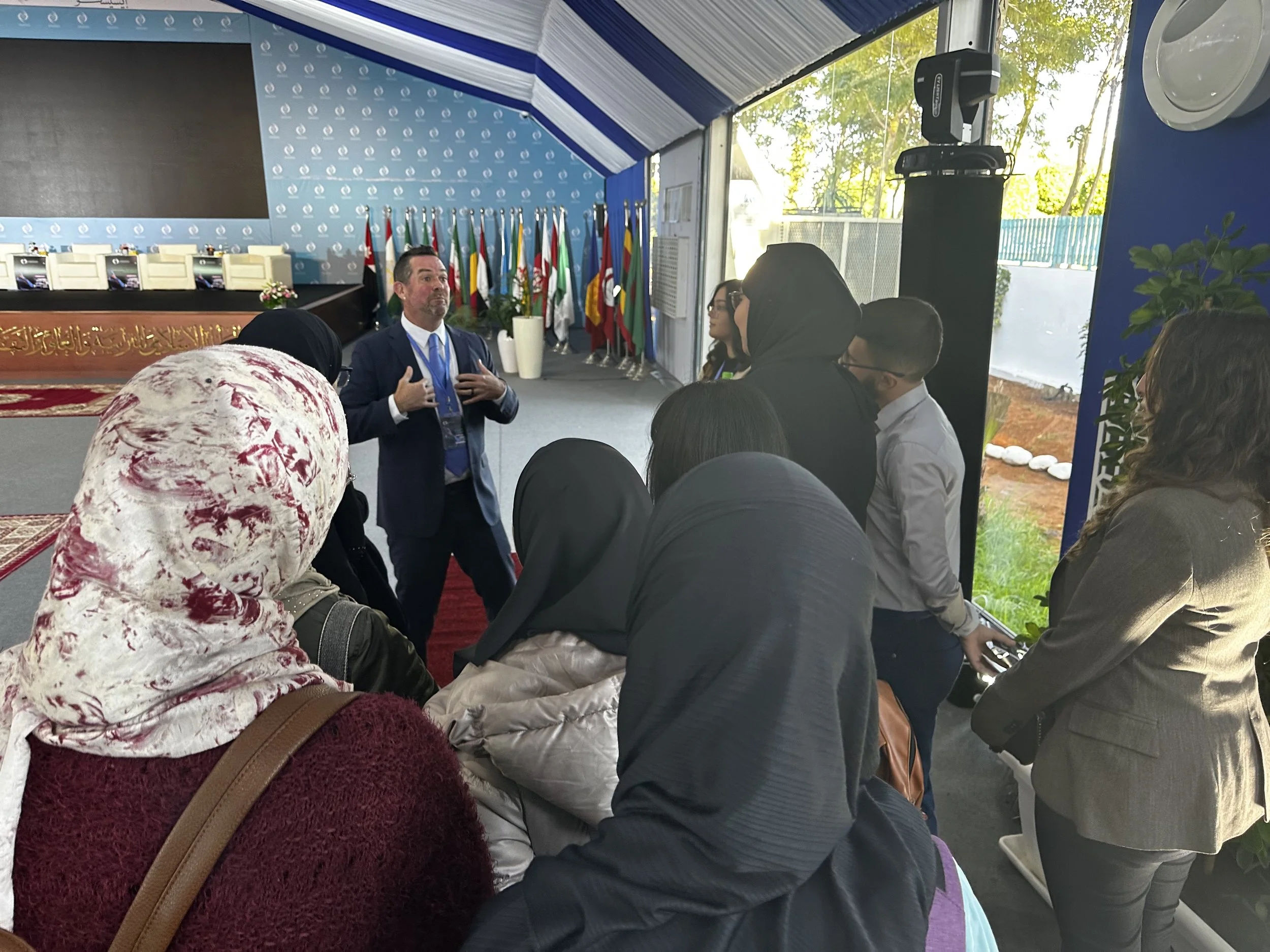 Talking with University Students - Metaverse Conference, Rabat Kingdom of Morocco