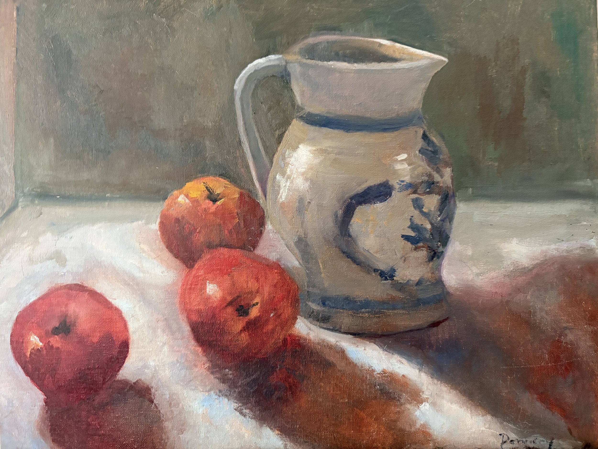 Apples and French Pitcher oil