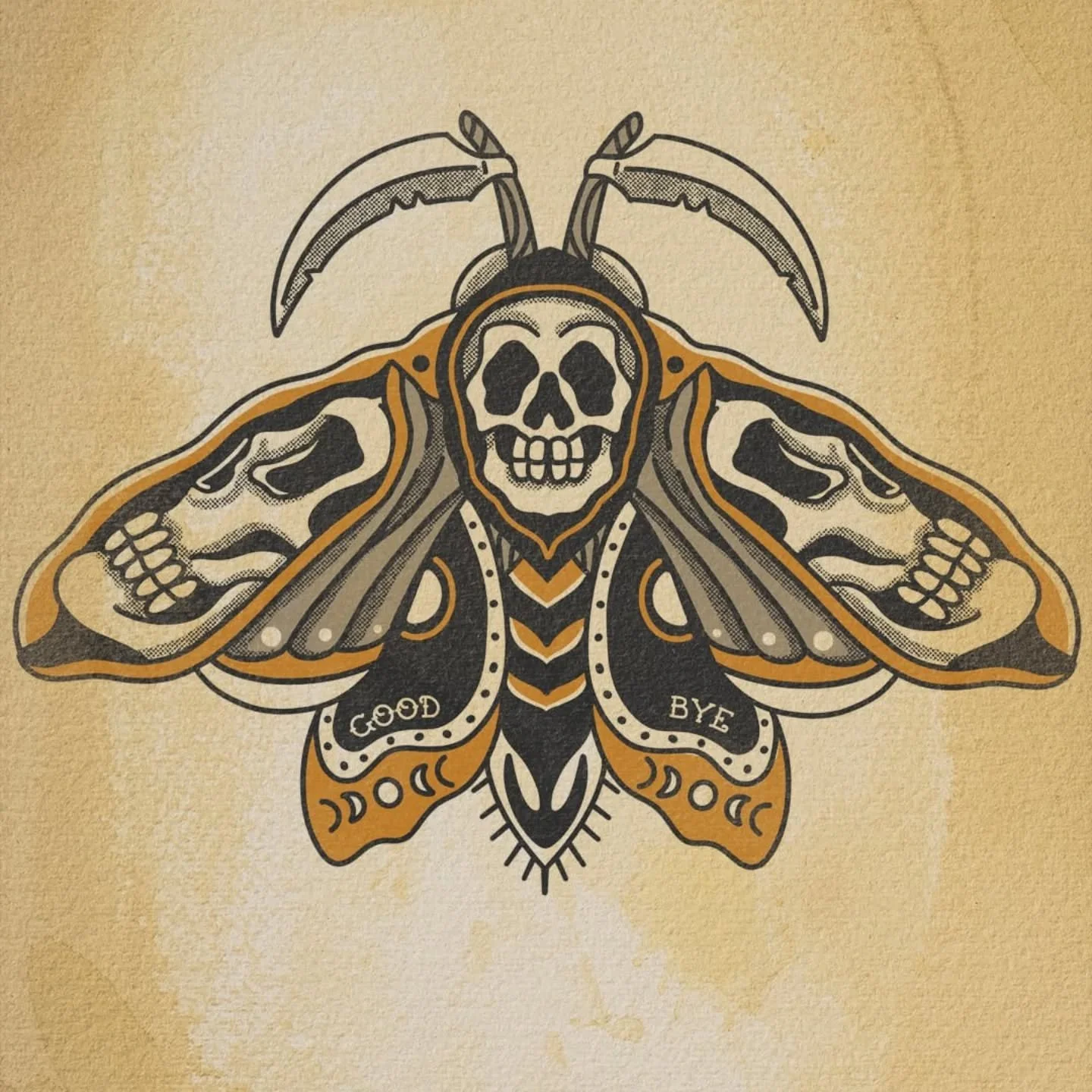 A little 3 color Death Moth I made for fun