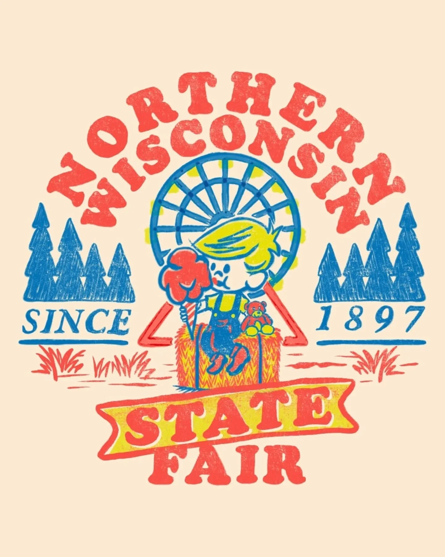 A few designs I did awhile back for the Northern Wisconsin State Fair. 🎡