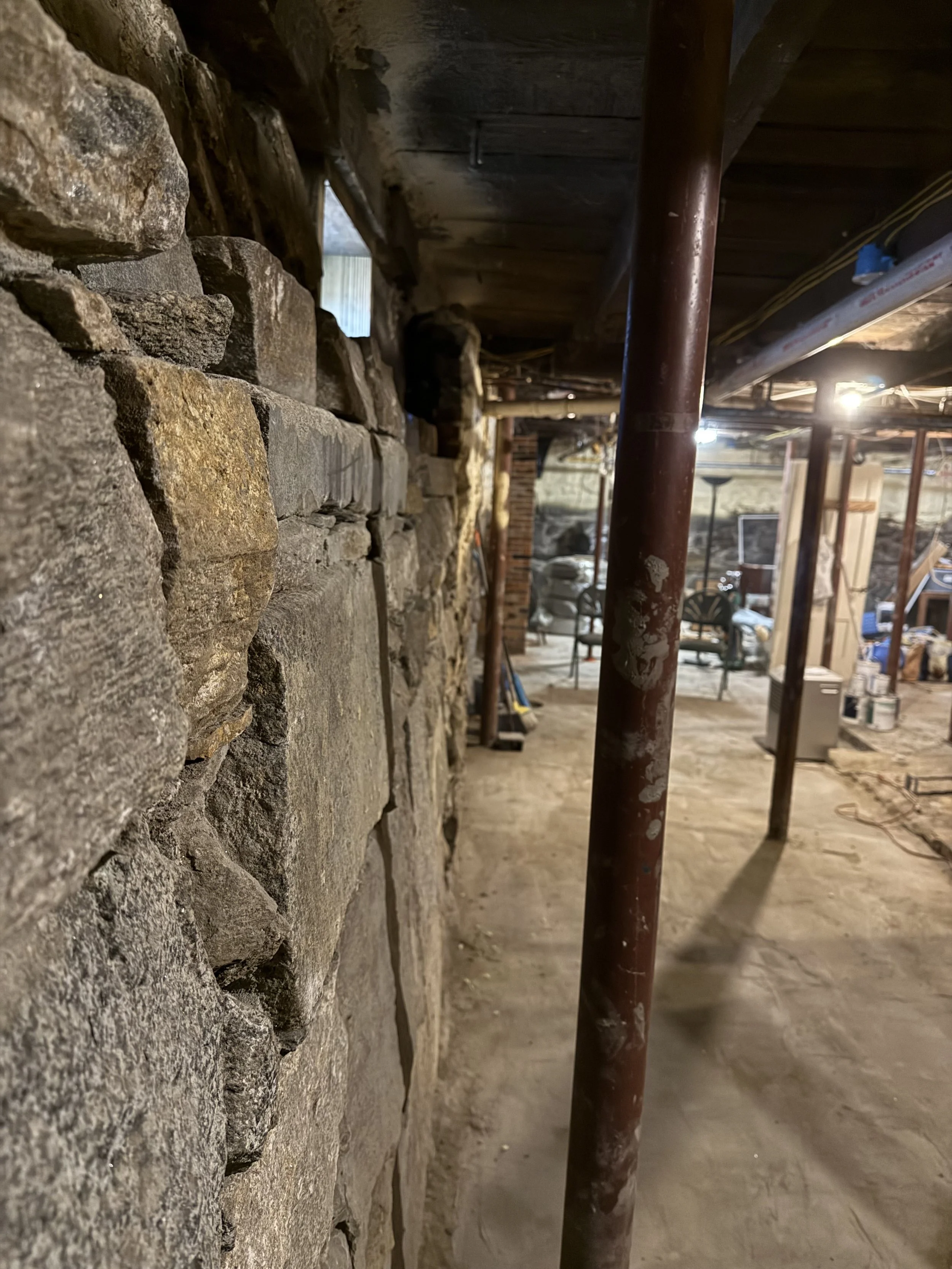 Stone foundation restoration