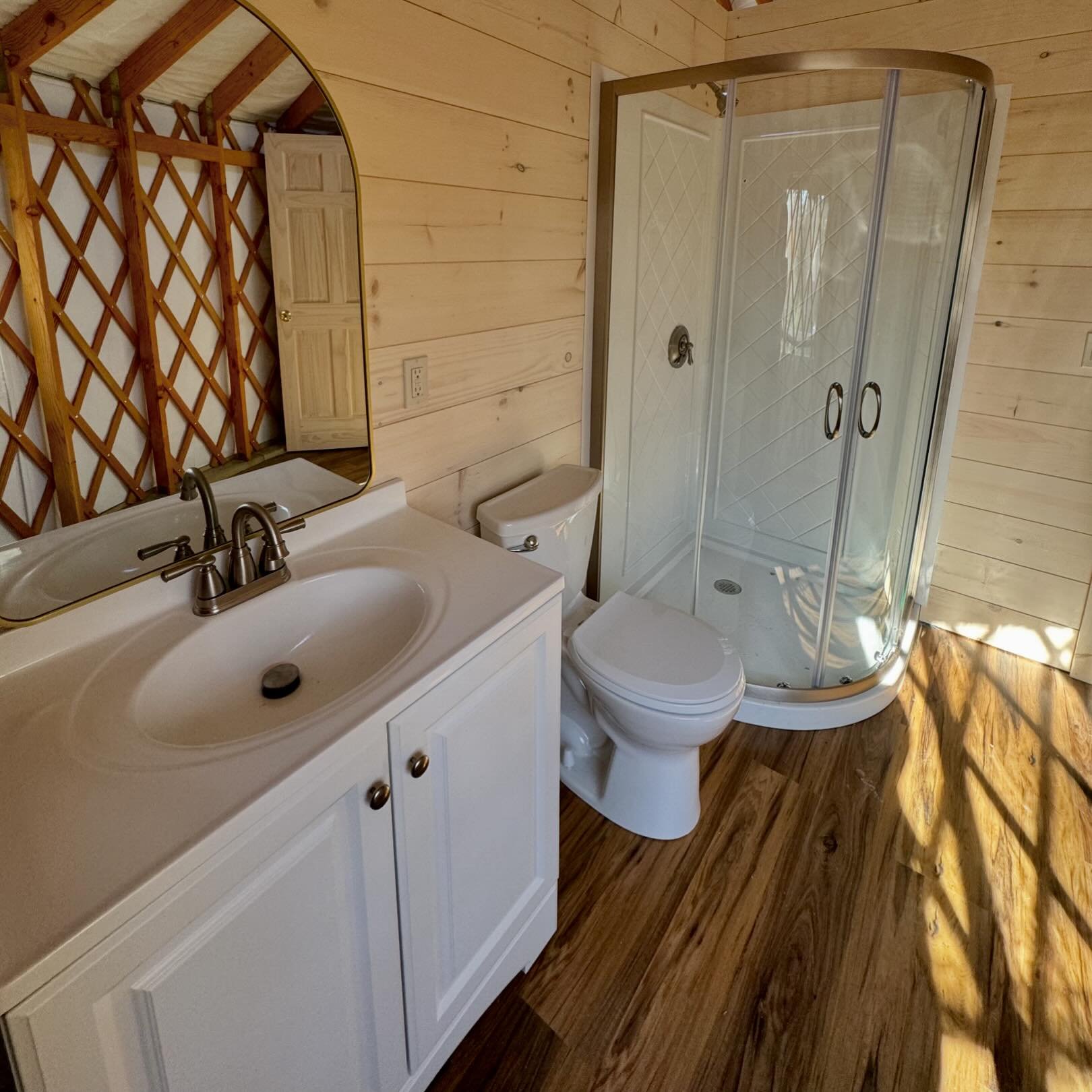 Who loves a hot shower after a long hike?! We do! Our yurts each have a small bathroom with all the necessities for a comfortable stay. We hope all of our guests will enjoy! 

#glampingprofessional #luxuryoutdoorliving #yurt #acadianationalpark #main