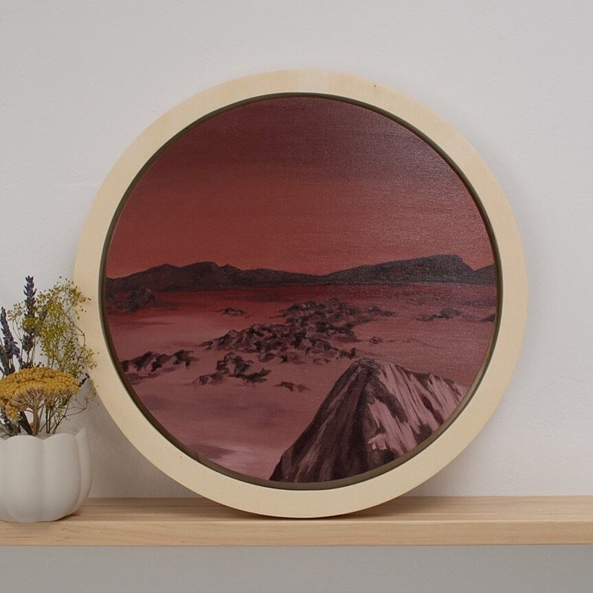 For my Mars lovers&hellip; ✨🚀👽🛸🔭

This painting I made based on footage from the images captured by NASA&rsquo;s Mars rover, Perseverance. Though lately I&rsquo;ve been really into Curiosity&rsquo;s shots. Are you following the Mars rovers? 

&ld