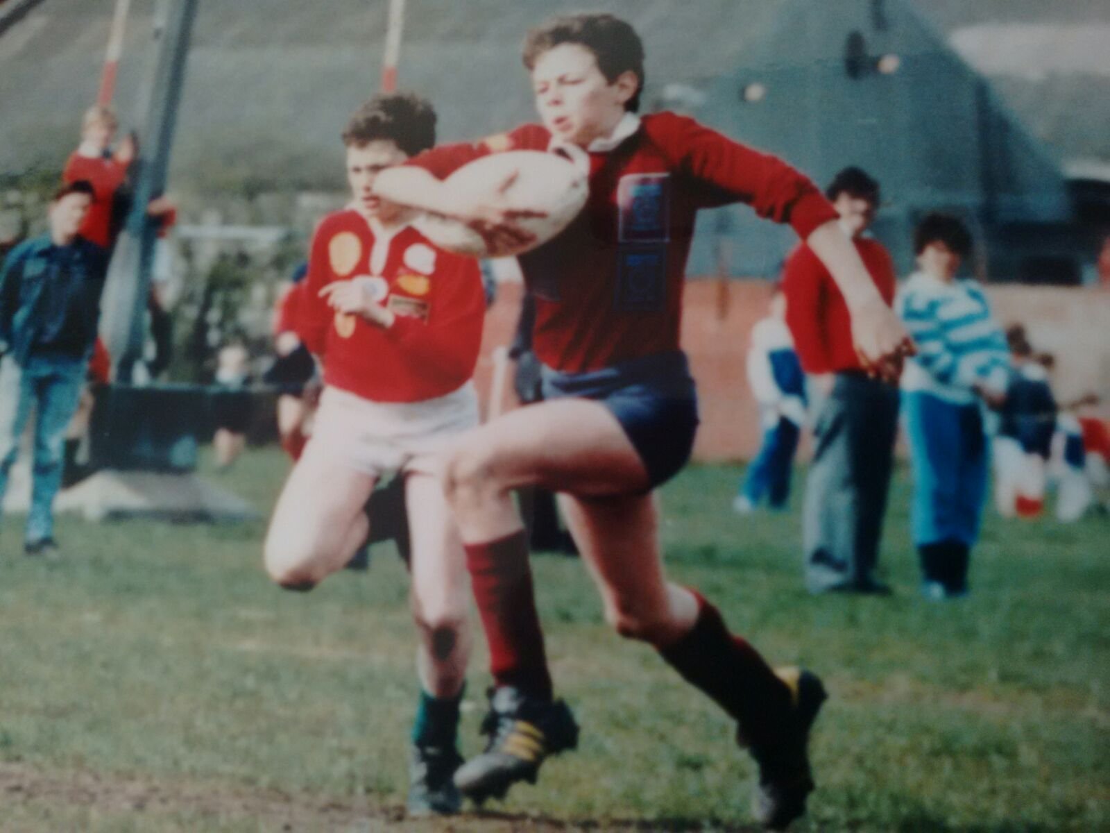 Ricky playing mini rugby