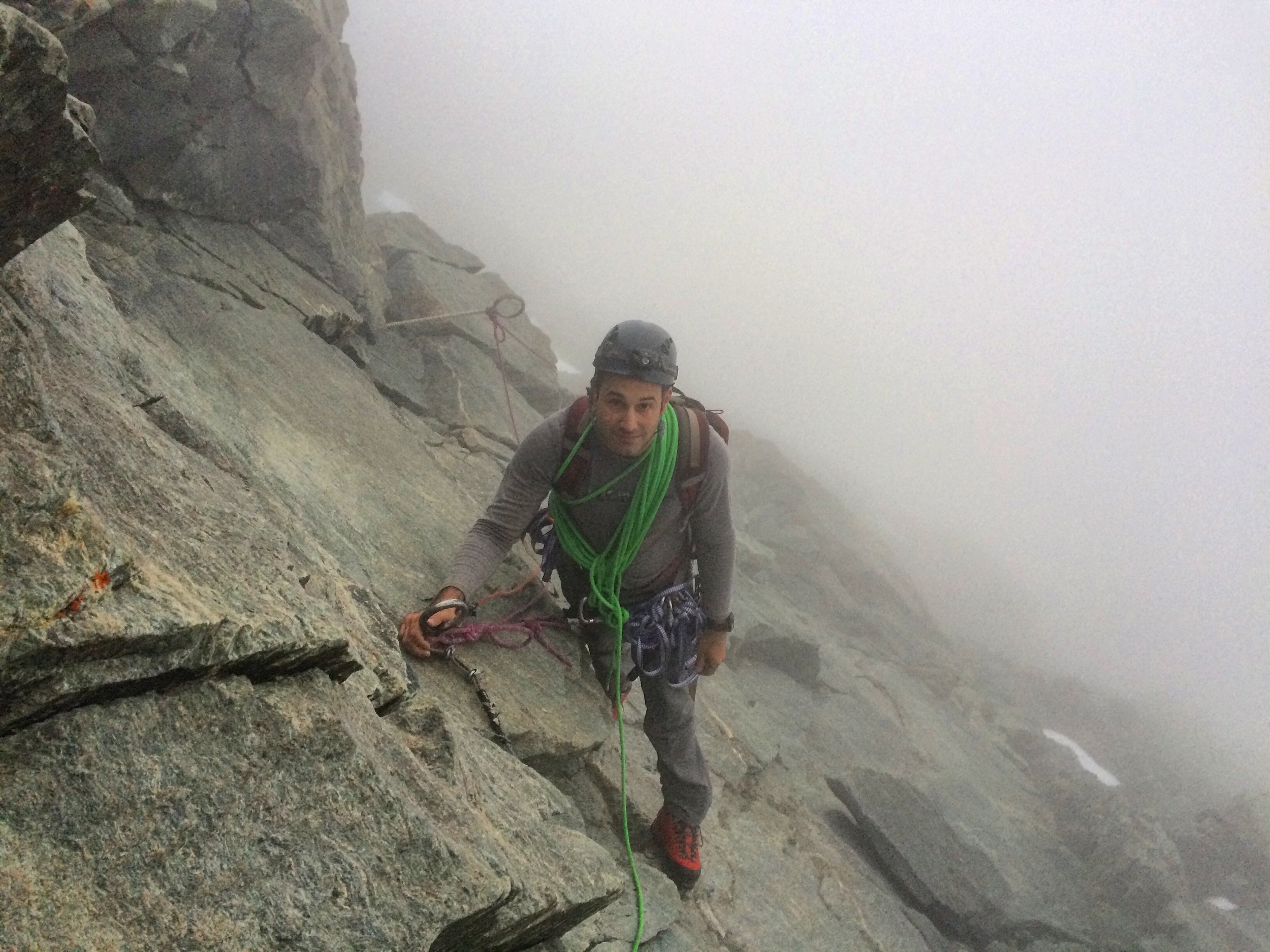 George on the Lower Moseley Slabs