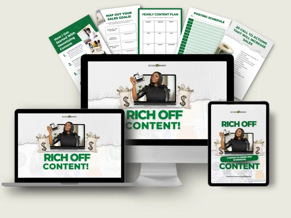 Rich off content — Bomb and Bossy Marketing