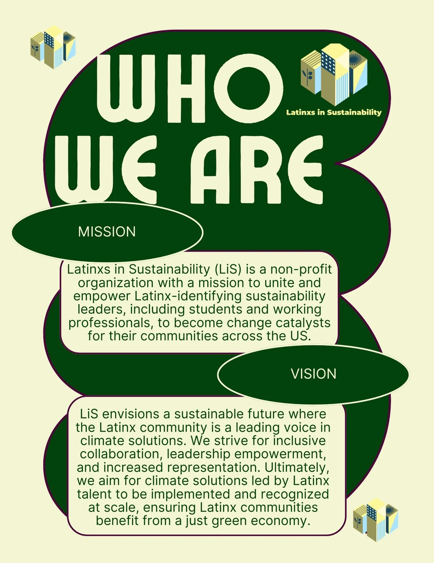 Climate solutions without us? Not happening.

Latinxs in Sustainability (LiS) is building and connecting the community of Latinx leaders driving climate action across the U.S. 🌎

Through mentorship, city chapters, and partnerships with HSIs, we&rsqu