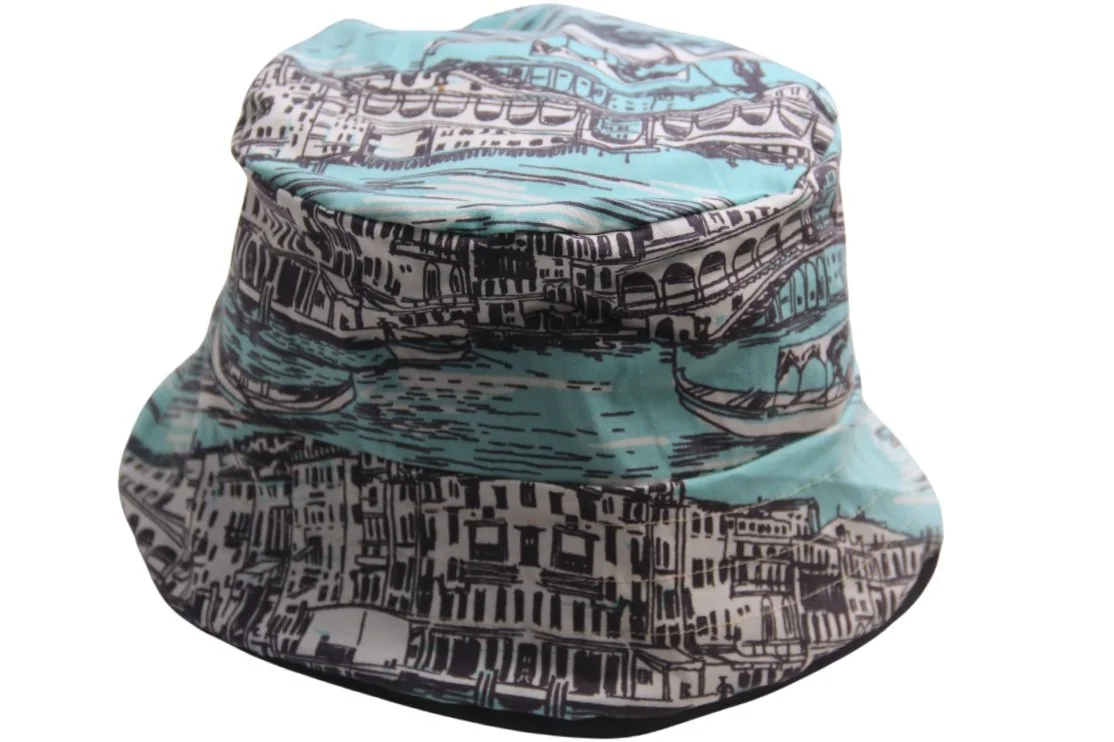 Venice Mint Navy Reversible Bucket Hat - Size M/L