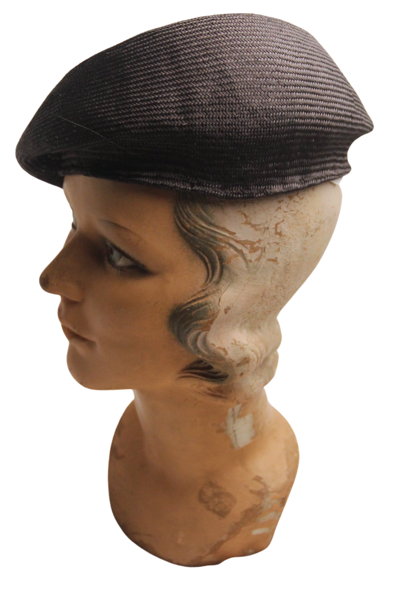 Florence Black Beret Hat with Quills — tonya gross millinery
